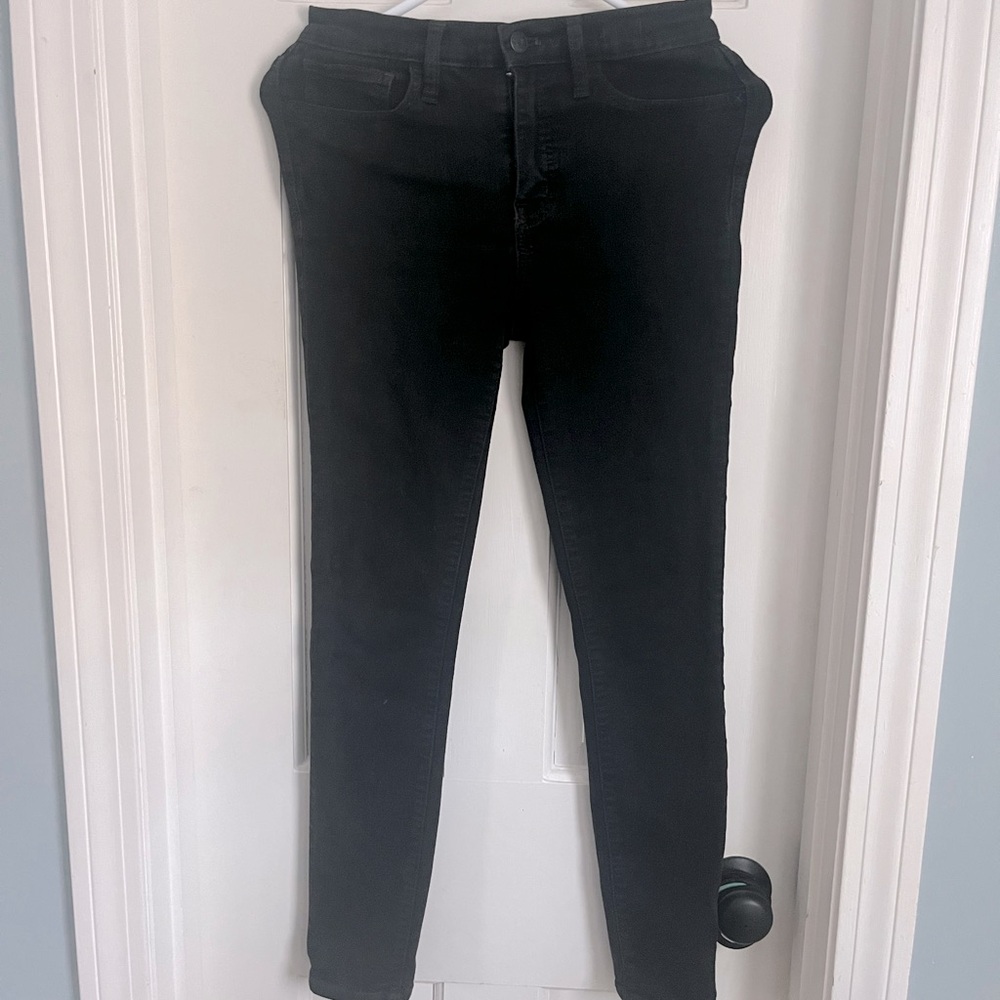 Madewell 10” High-Rise skinny jeans, black